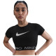 Nike Γυναικεία κοντομάνικη μπλούζα Dri-FIT Cropped Graphic Top